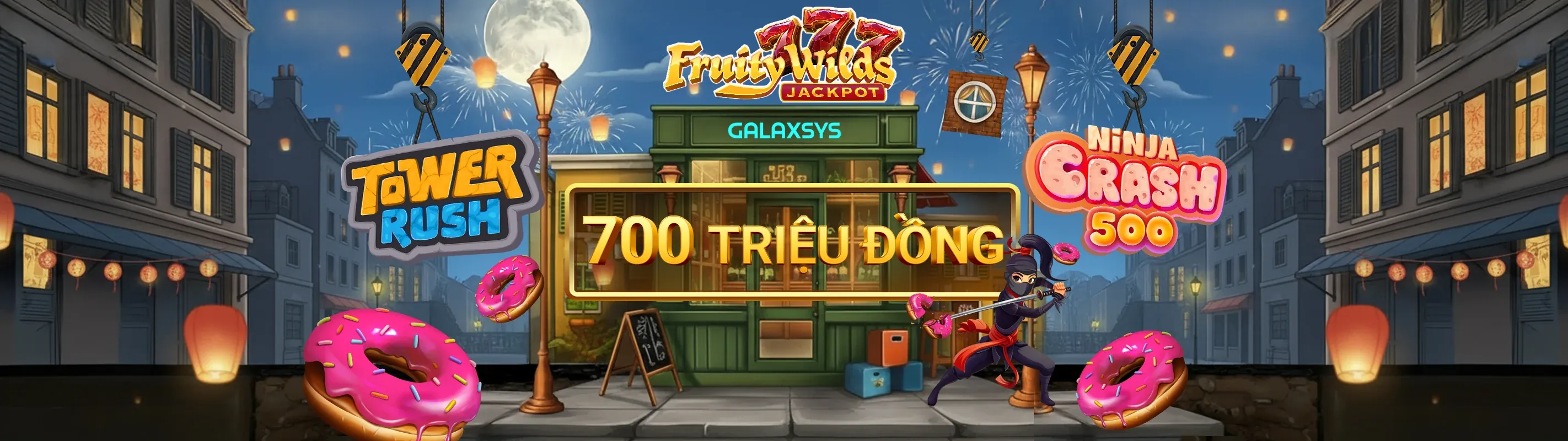 Play. Rikvip. Top – Banner chính với các trò chơi đỉnh cao